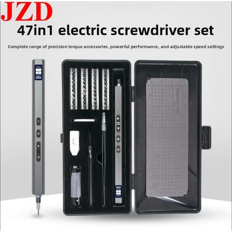 

JZD High-Quality New Digital Display 47-in-1 Electric Screwdriver Set for Repairing Premium Electric Tool Kit