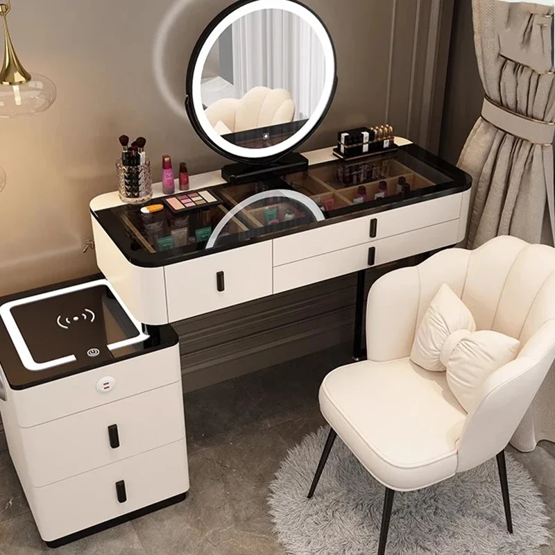 Mesita de noche con cajones para salón de maquillaje, mueble de dormitorio, consola