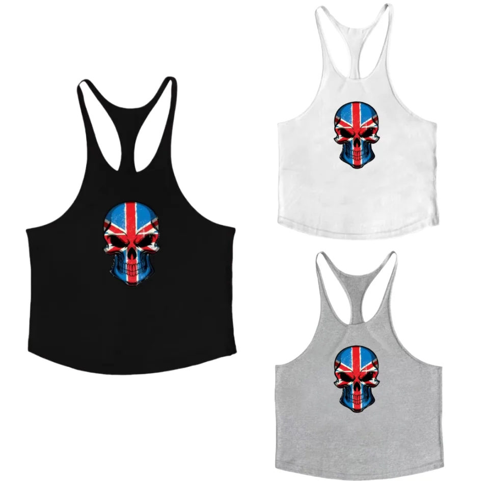 Tanque masculino para academia fitness racerback – colete muscular stringer, elegante e respirável para musculação, treinamento e estética esportiva