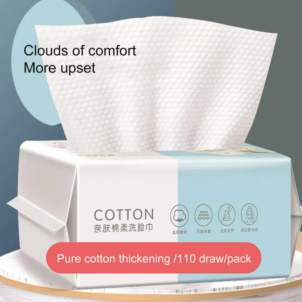 1 Bag Cleansing Towel Useful Breathable Face Towel Makeup Cotton Facial Cleansing Tissue for Home