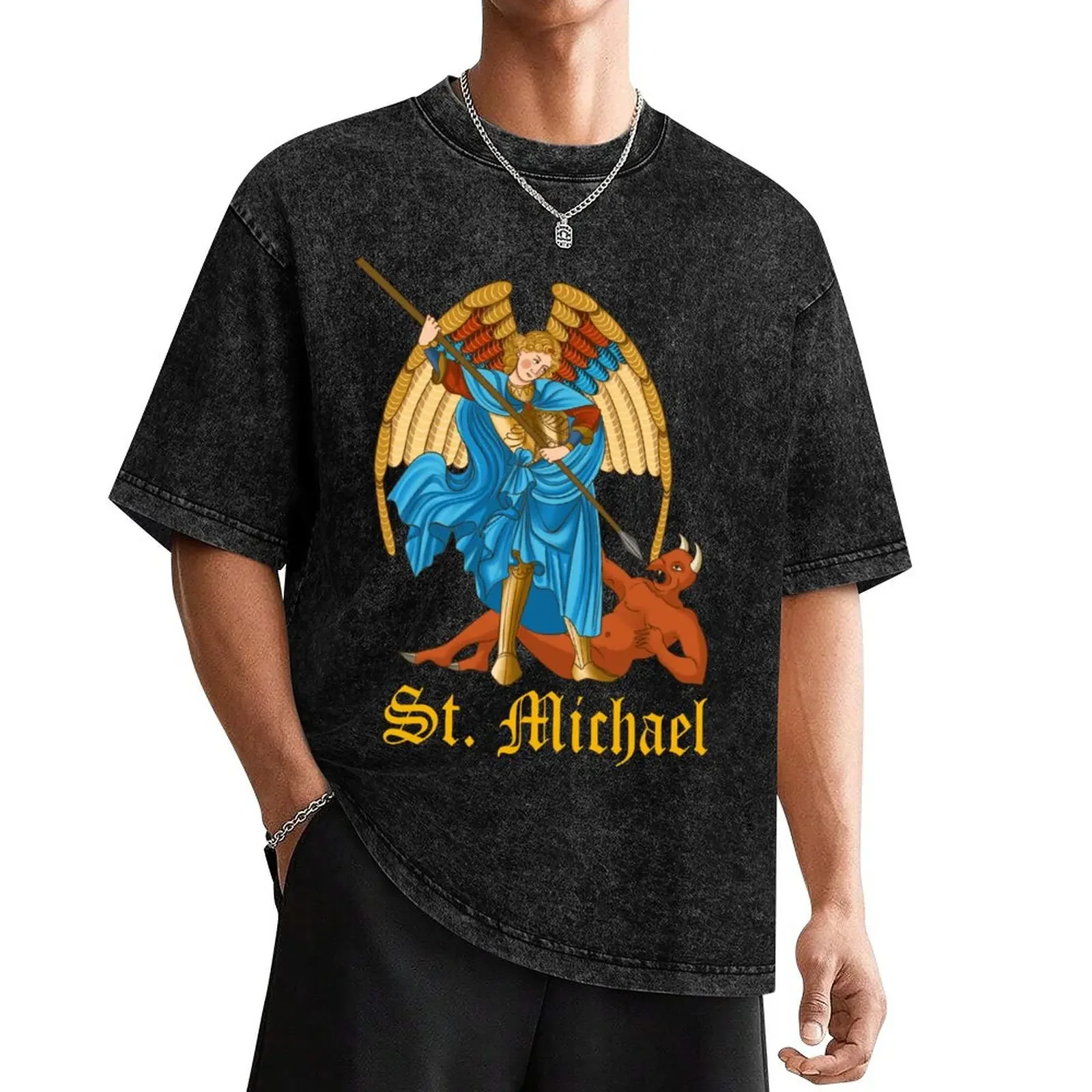 

St. Michael T-Shirt vintage graphic tee custom t shirt mens t shirt