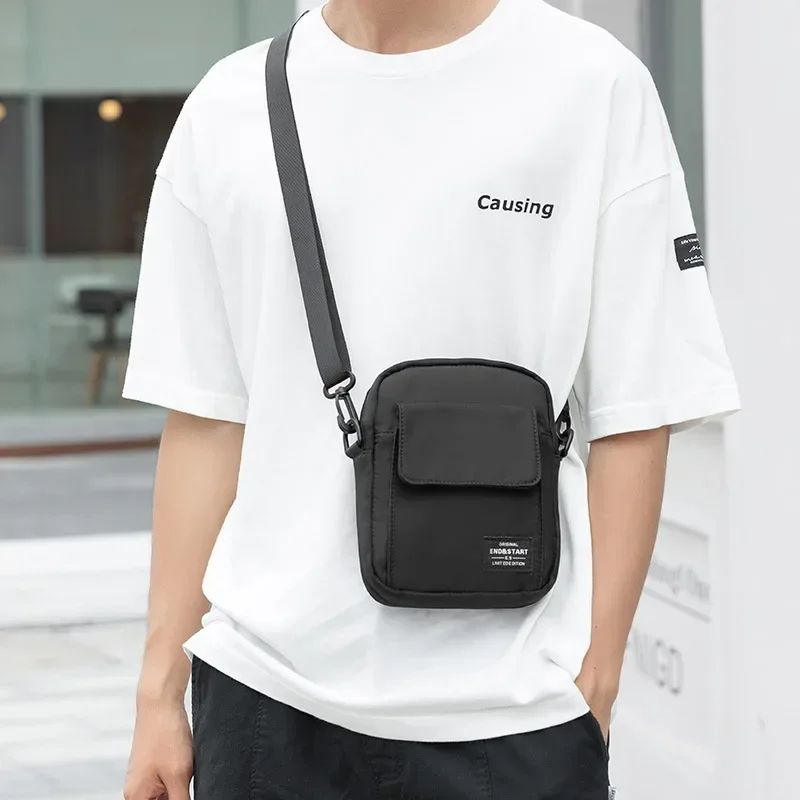 

Nylon Small Shoulder Crossbody Bag for Men 2025 Brand Japanese Mini Cell Phone Bags Male Pouch Man Casual Handbags Travel Murse