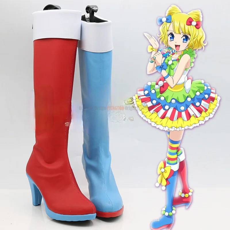 

PriPara Laala Manaka Mirei Minami Sophy Hojo Anime Characters Shoe Cosplay Shoes Boots Party Costume Prop