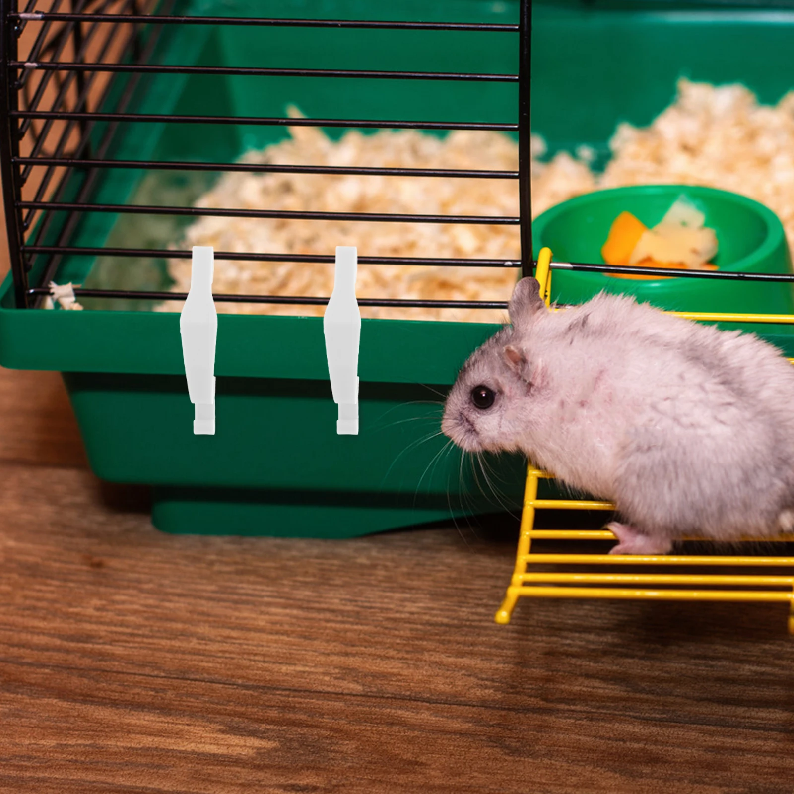 

20pcs Rabbit J Clips Cage Side Fasteners Hamster Bird Chinchilla Enclosure Clips Secure Hutch Buckles Wire Mesh Connector Small