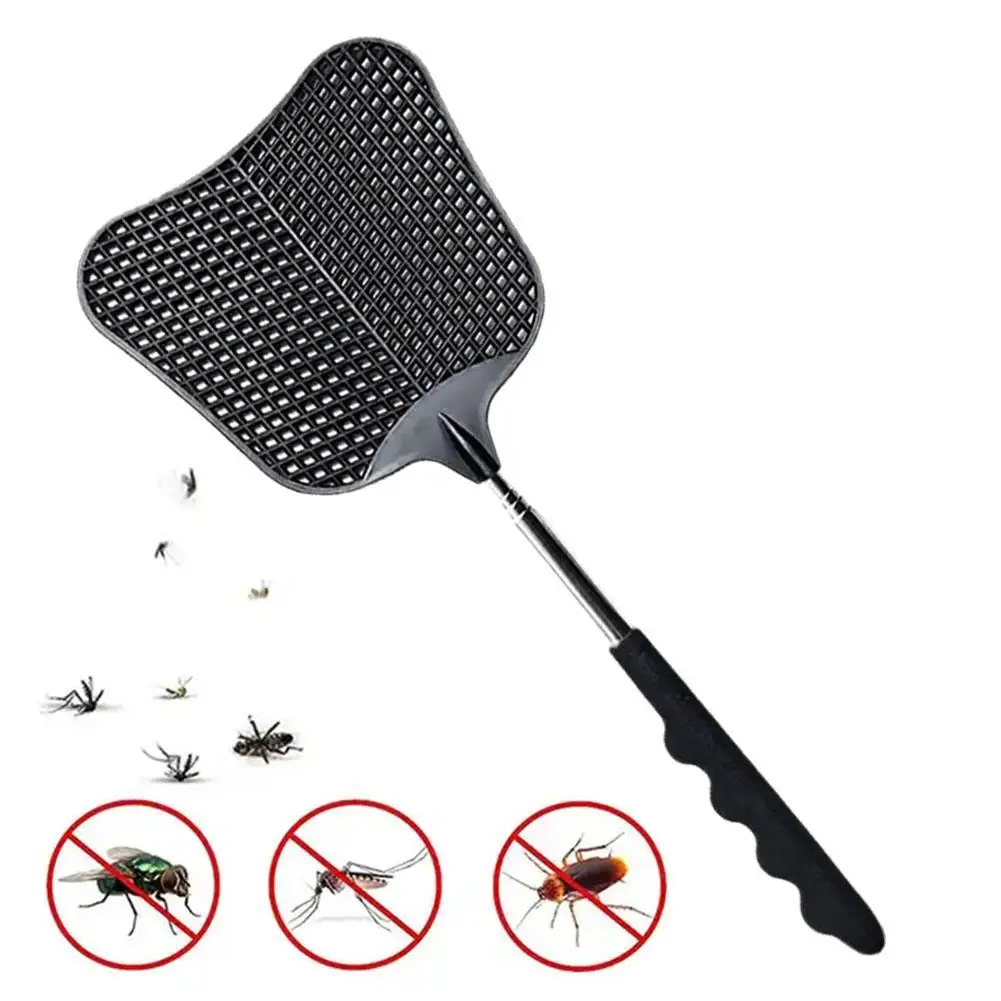 

65cm Flyswatter Telescopic Fly Swatters Retractable Plastic Manual Swatter Extendable With Long Pole For Home Fly Killer