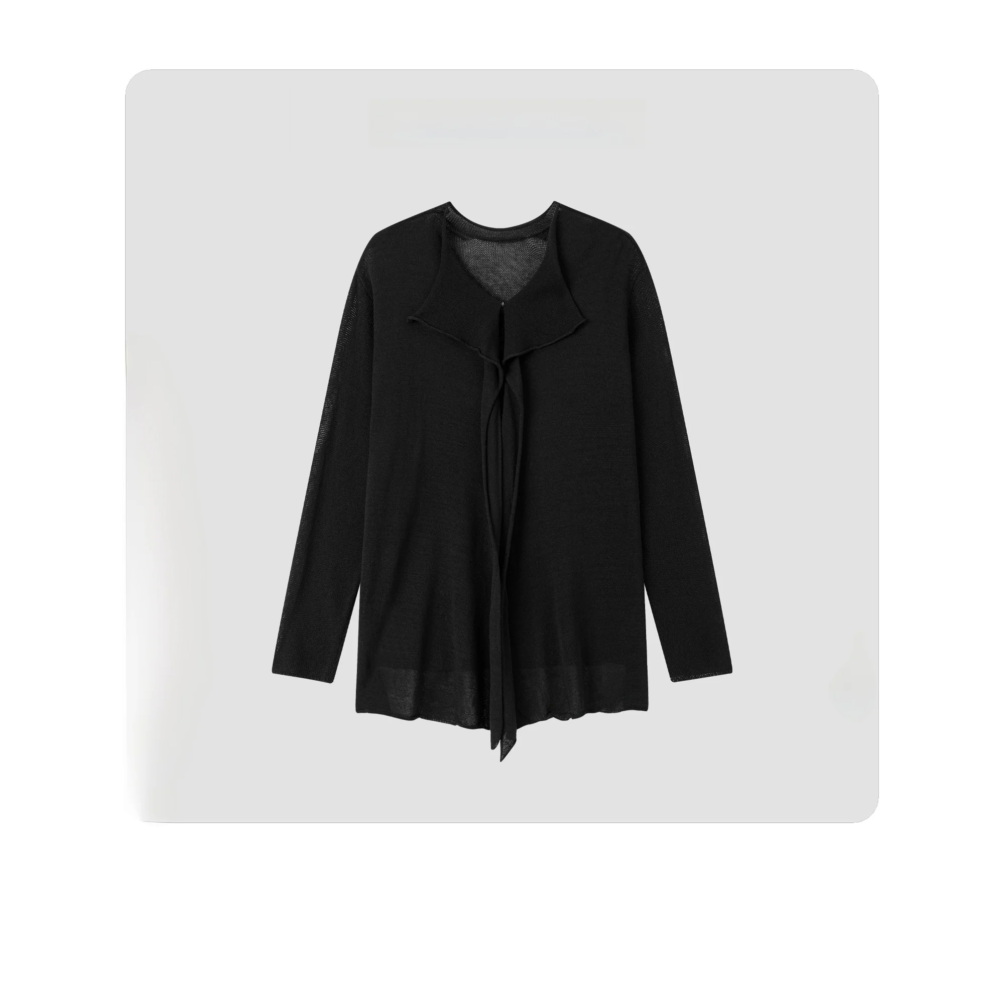 

Модный кардиган из льняной смеси с V-образным вырезом, универсальный дизайн, классический стиль, длинный рукав, подходит для повседневной носки, женский свитер