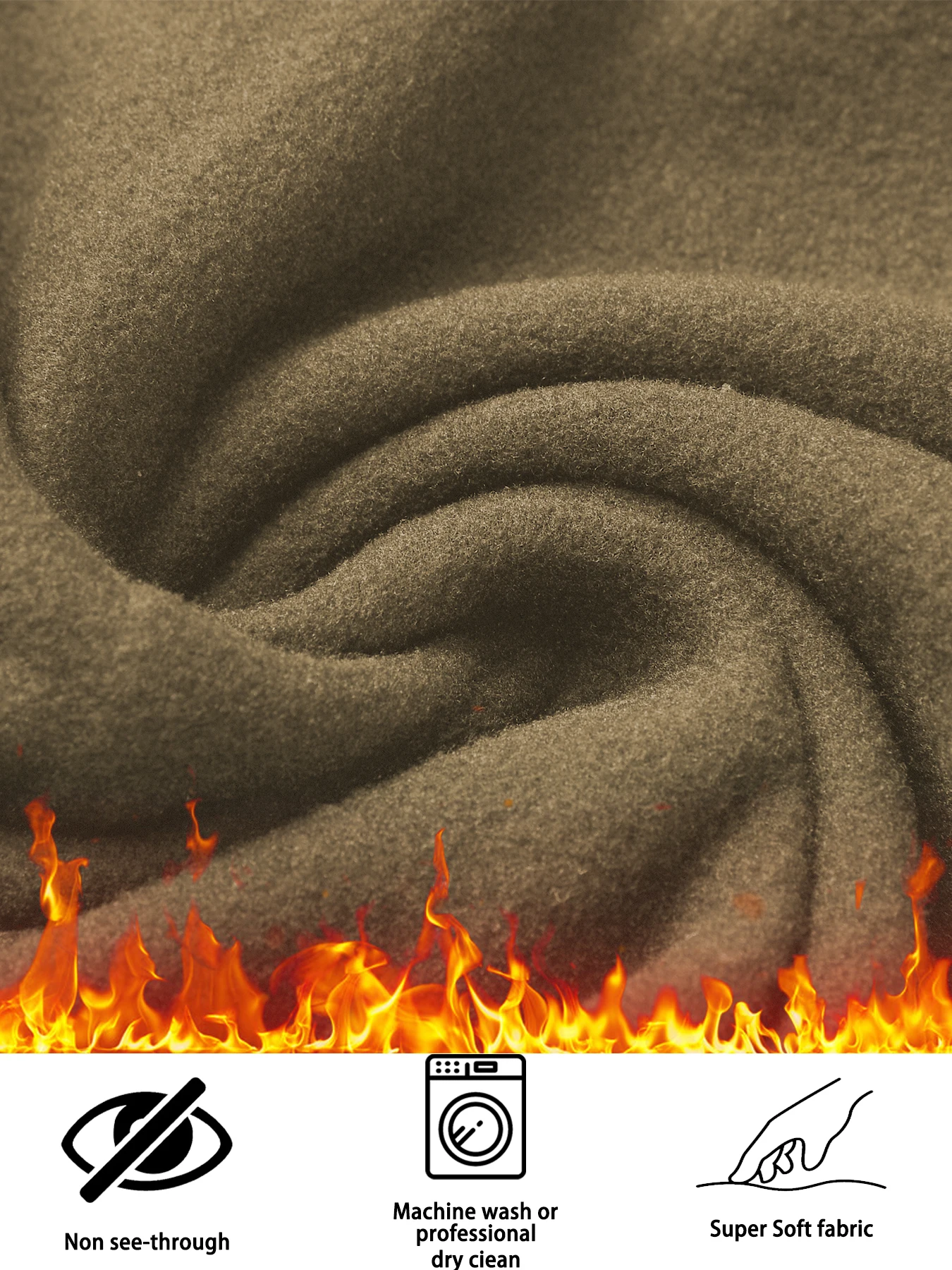 Leggings con forro polar para mujer, pantalones acampanados súper suaves de cintura alta con función de control de barriga. Ropa informal Ocio en casa