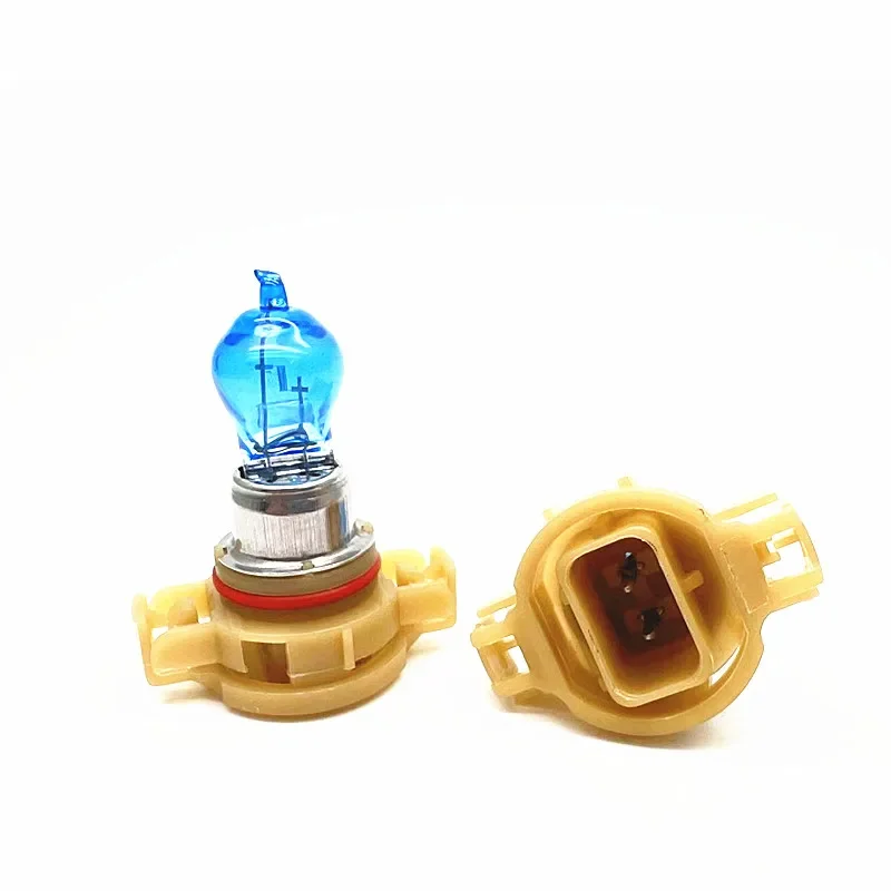 2Pcs PS24W Halogen Bulbs Car Driving Lamp Daytime Running Lights White Light DRL Quartz Glass 5500K 12V24W