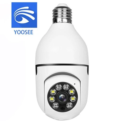 Cámara YOOSEE Wifi 1080P bombilla Wifi E27 cámara de vigilancia Color visión nocturna seguimiento humano protección de seguridad inteligente para el hogar