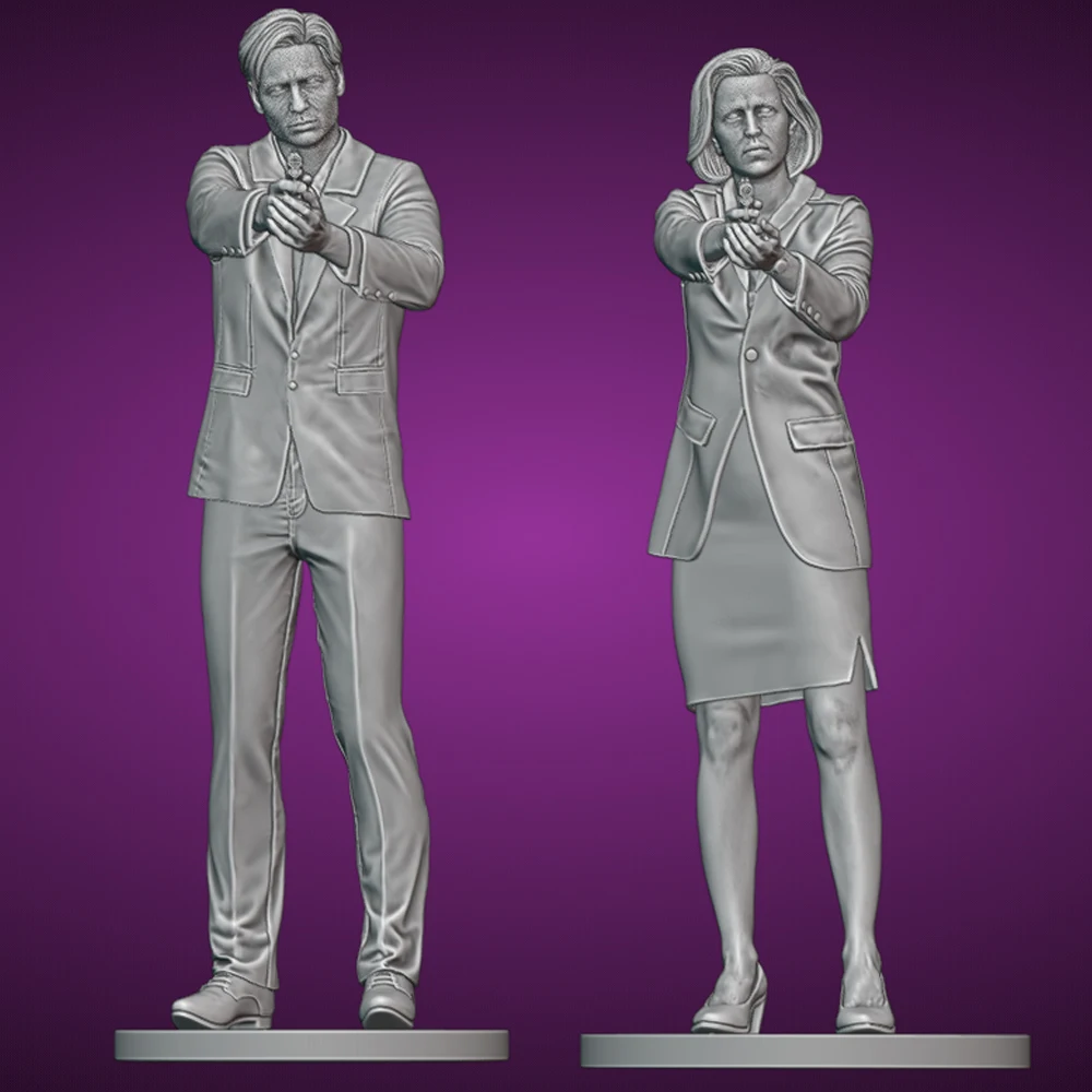 1/24/16/18/12 وكيل مكتب التحقيقات الفيدرالي تمثال راتنج لعبة غير مصبوغ GK دمية المفكك ثلاثية الأبعاد طباعة الجمعية مصغرة تخفيض تمثال لعبة