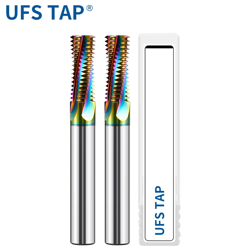 UFS TAP Macchina CNC Carburo Solido Tubo di Acciaio al Tungsteno Filettatura Completa Fresa BSPT RC PT 1/16 1/8 1/4 3/8 1/2 Frese