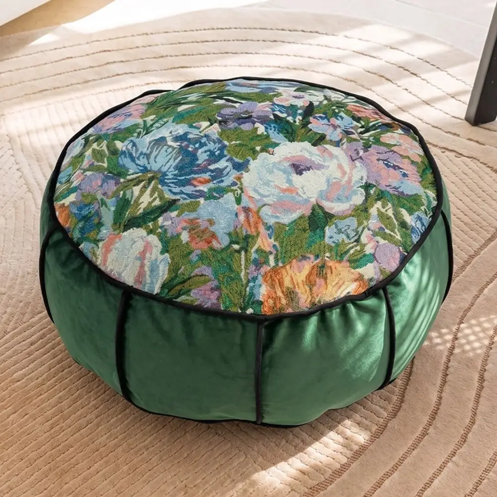 Jacquard Fabric Lazy Cushion Warm and Cozy Home Non-slip Bottom Seat Cushion Washable 10 Colors Available Floor Cushion