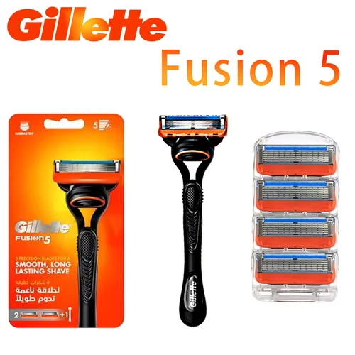 Maquinilla de afeitar, afeitadora Gillette Fusion 5, afeitadora para hombres, maquinilla de afeitar para hombres Gillette, juego de maquinillas de afeitar, cuchillas de afeitar de 5 capas, material de acero inoxidable
