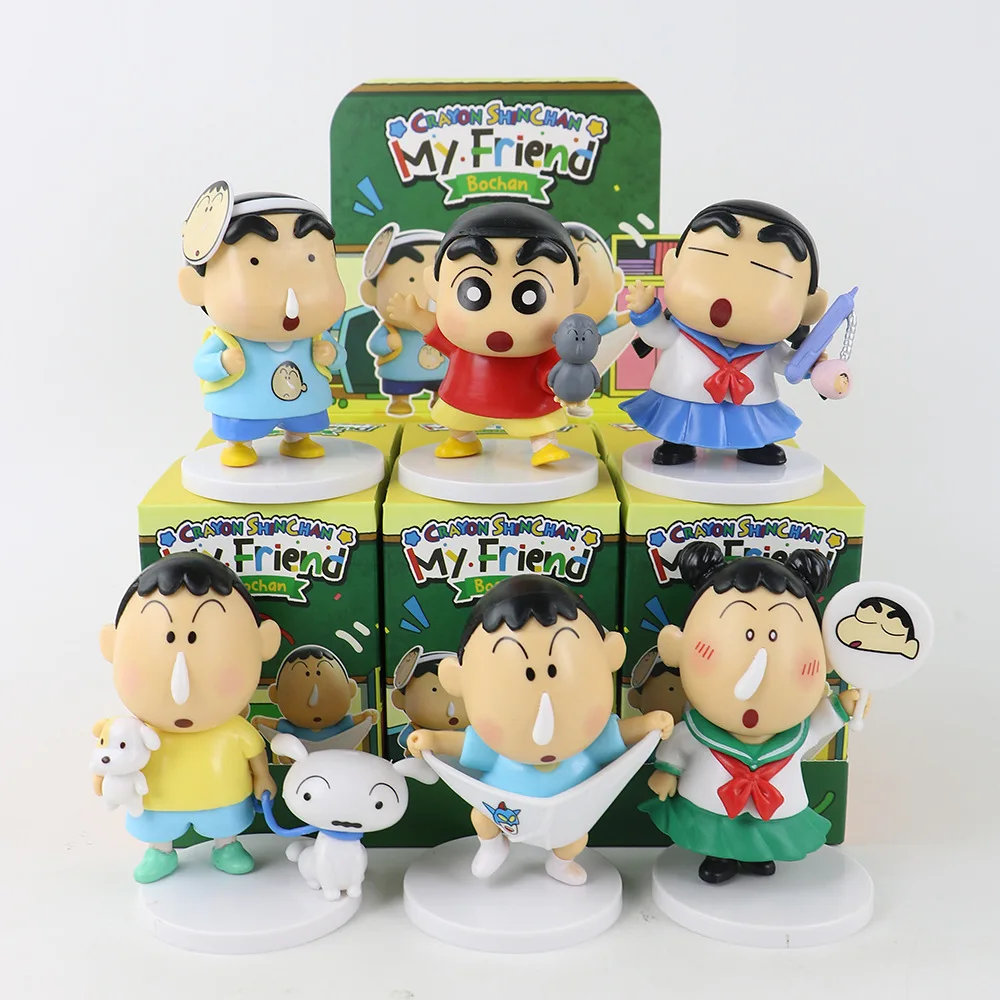 Crayon Shin-chan Komplette Serie Blind Box Figuren Shin-chan Himawari Bo-chan Kapselspielzeug Greifautomat