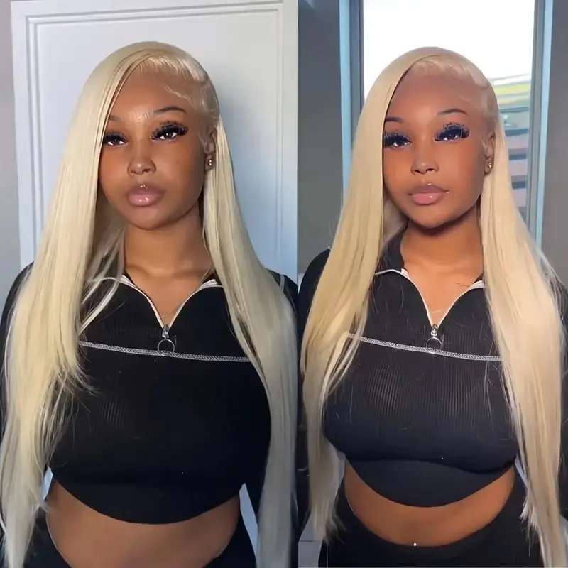 Rosabeauty 613 HD Bone Straight Lace Front Human Hair Wigs 13x6 Blonde 5X5 Glueless 13X4 Frontal 250 Density 40 Inch Wig