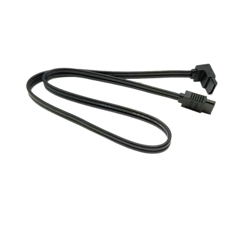 10 Piece Sata 3.0 Cable Sata Iii 6Gb/S Right Angle 90 Degree Hard Drive 40 Cm Cable Charger Data Charger Cable Connector