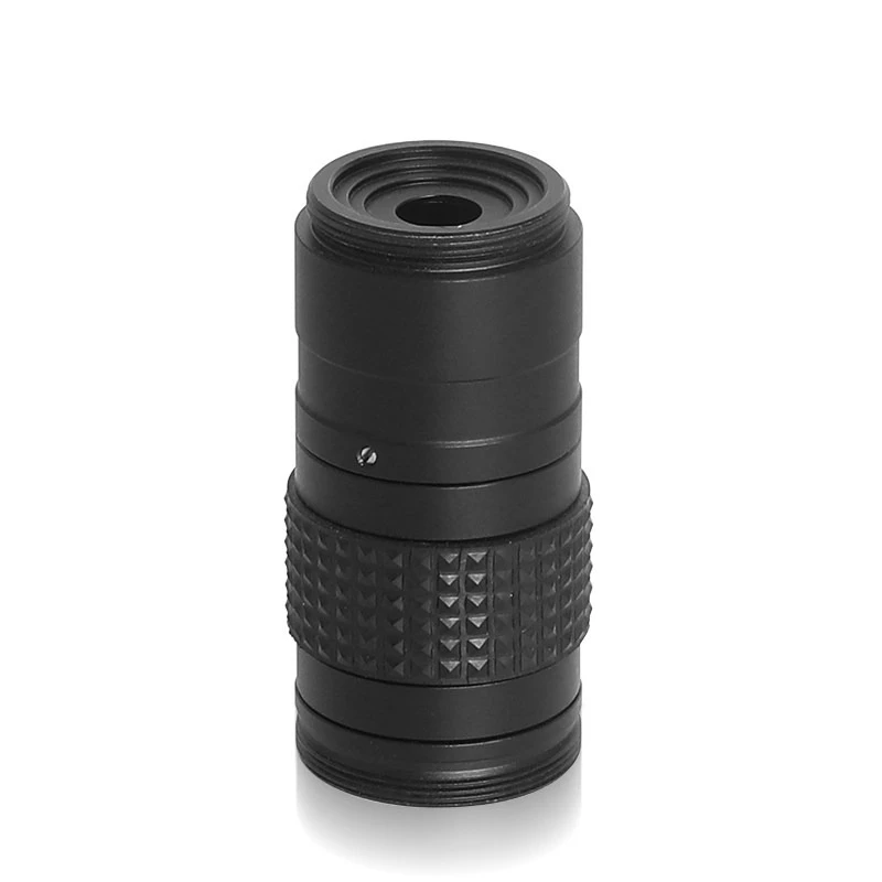 Wide Field Continuous Zoom Industrial CCD Lens Long Working Distance 100X Magnification Machine Vision Microscope Telecentric