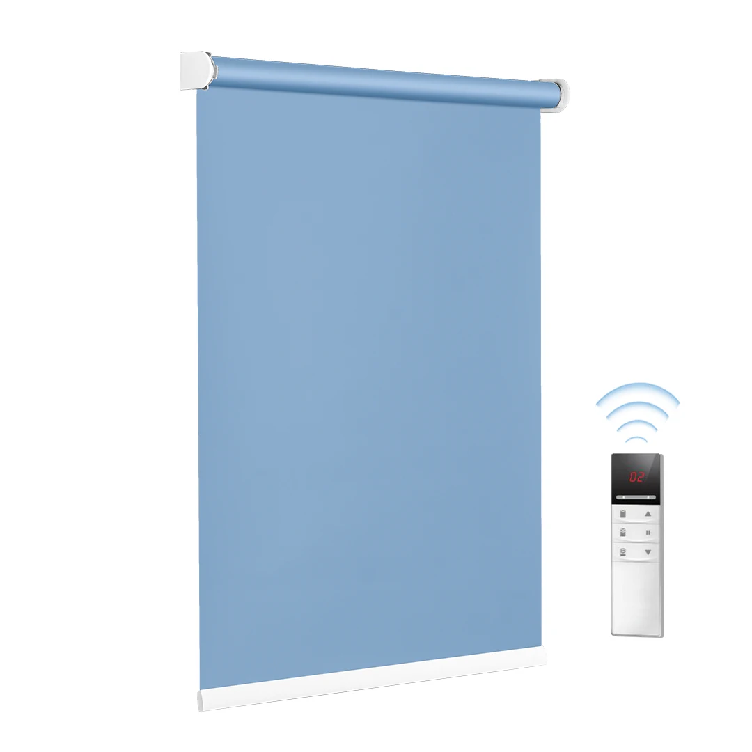 WiFi Google Home Control Roller Blinds for Home Decoration Full Blackout Waterproof Sun Shading for Bathroom Bedroom Office