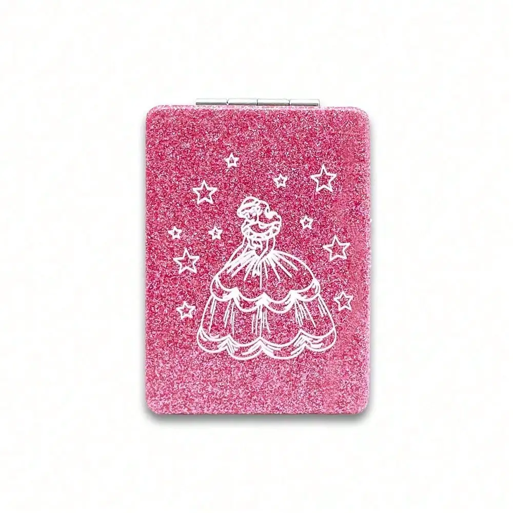 

12Pcs Sweet 15 Quinceanera Compact Mirror Square Glitter Pu Leather Makeup Mirror Recuerdos De Mis Anos Birthday Party Favors For Girl