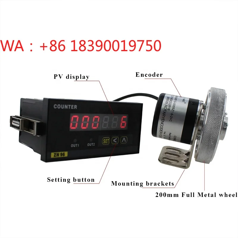 YUMO Counter with Encoder ATK72-C1 Electronic Digital Display Code Roller Meter C le Length Counter