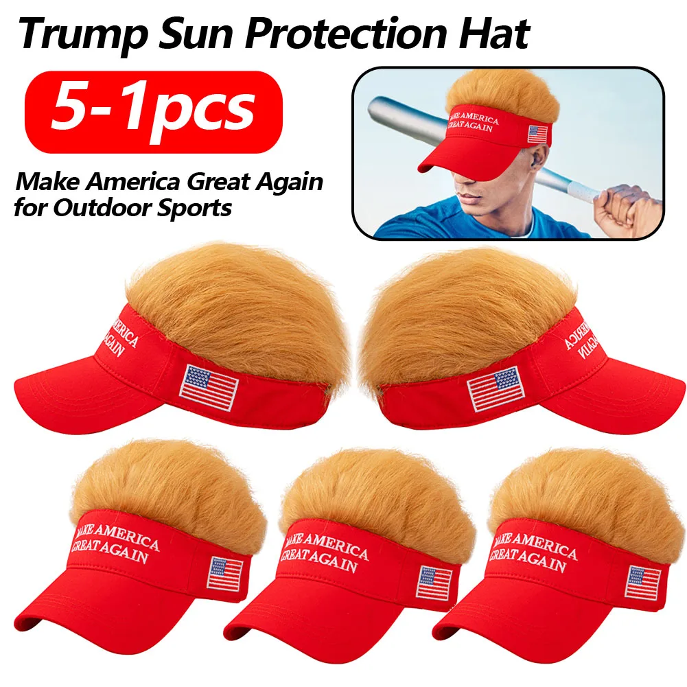 New Donald Trump 2024 Cap USA Funny Baseball Cap Make America Great Again Adjustable President Hat Embroidery Sun Protection Hat