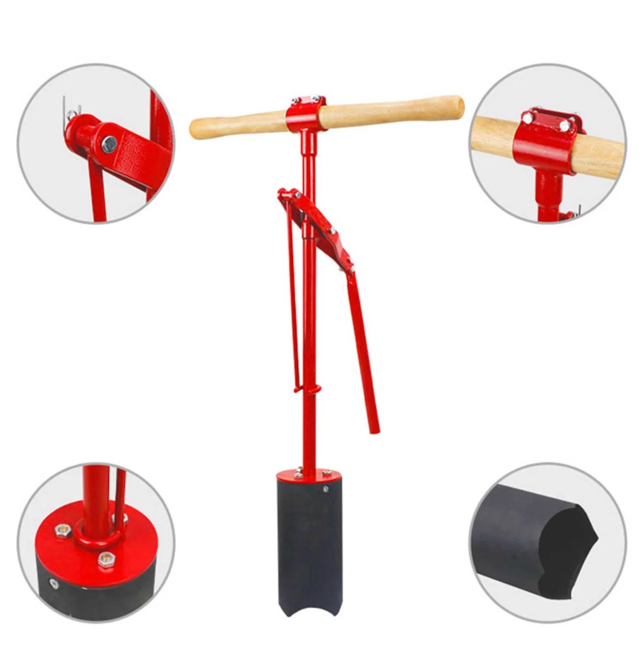 Herramienta de Precisión Manual para Cortar Hoyos de Césped de Golf, Cortador de Hoyos para Campos de Golf con Acción de Palanca y Mango en T