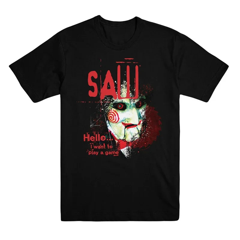 NEW Summer Horror Movie Saw X T-Shirt For MEN Women T Shirts Oversized T Shirts Cool Streetwear Short Sleeves Tees Clothing