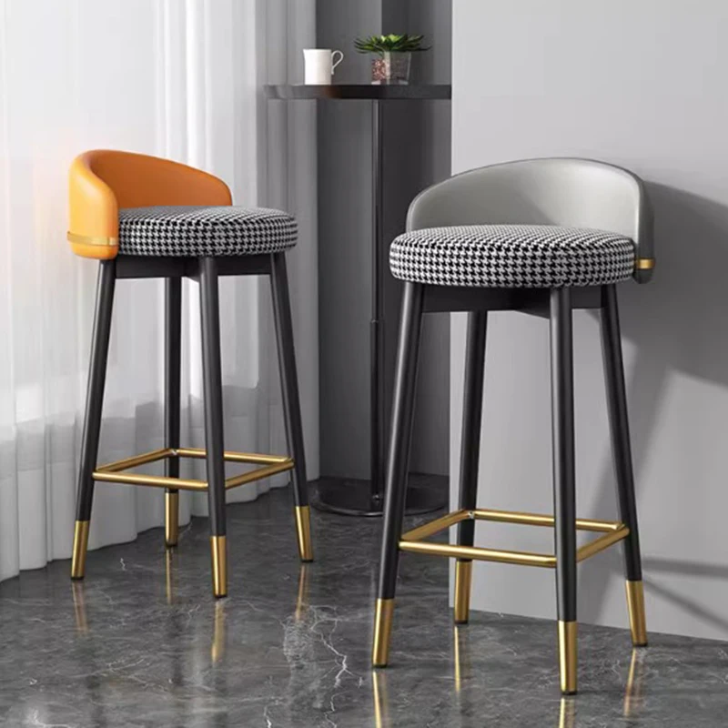 

Modern Office Bar Stools Minimalist Outdoor Gold Kitchen Bar Chairs European Designer Taburetes Altos Cocina Lounge Furniture