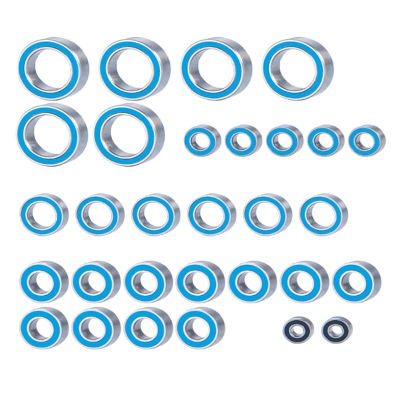 BNVN-30PCS Rubber Sealed Ball Bearing Kit For Axal UTB18 Capra 1/18 RC Car Upgrades Parts Accessories