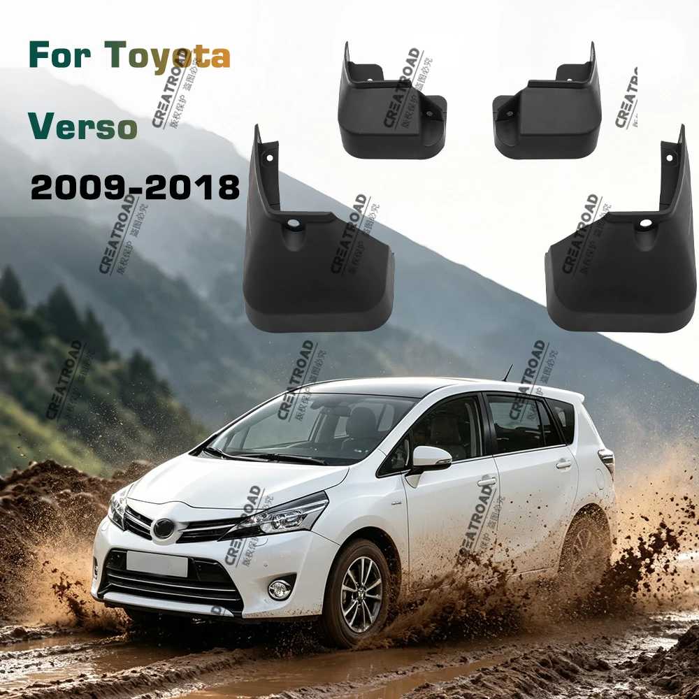 Auto-Schmutzfänger für Toyota Verso 2009–2018, Schmutzfänger, Spritzschutz, Schmutzfänger, Kotflügel, Kotflügel 2010 2011 2012 2013 2014 2015 2016