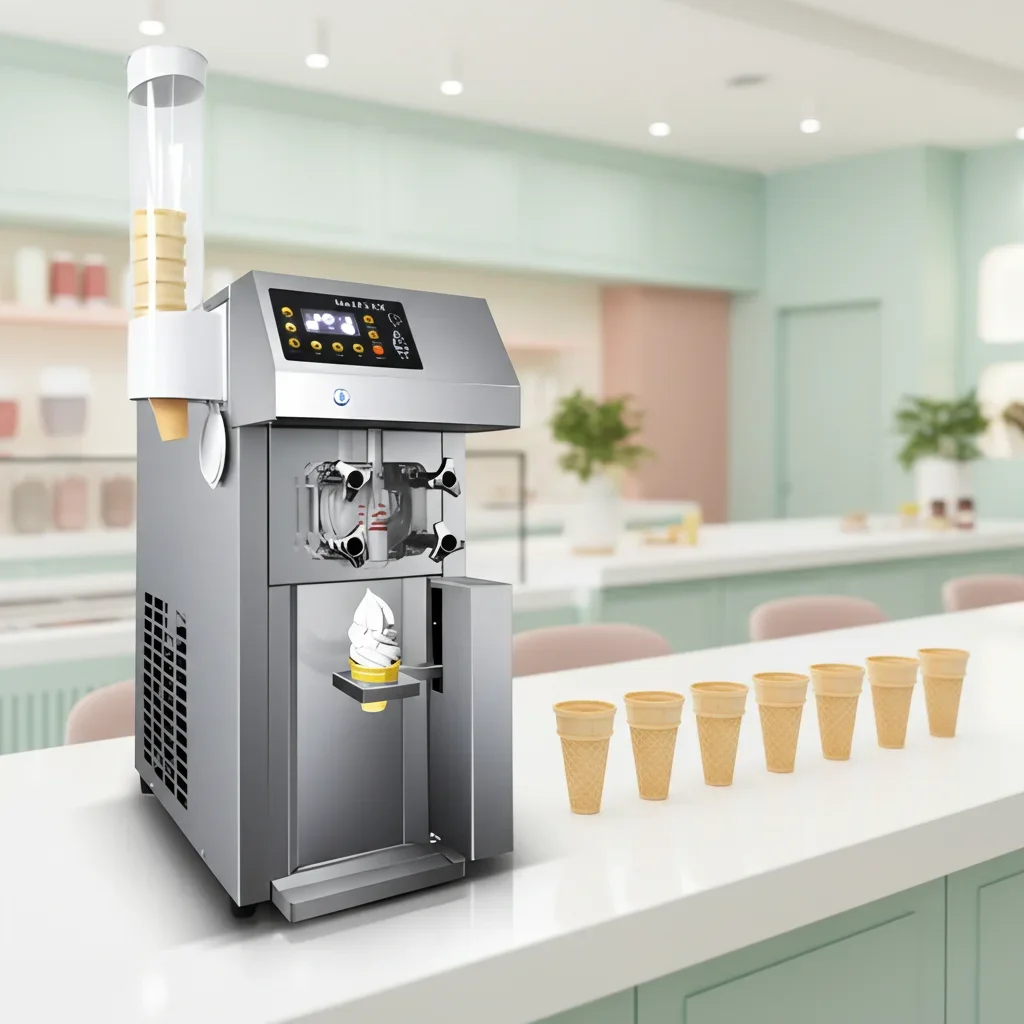 Commercial Single Head Automatic Ice Cream Maker for Milk Tea Shop