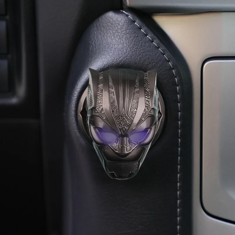 Panther one-click start protective cover decorative stickers ignition ring button switch decorative cover creative interior univ