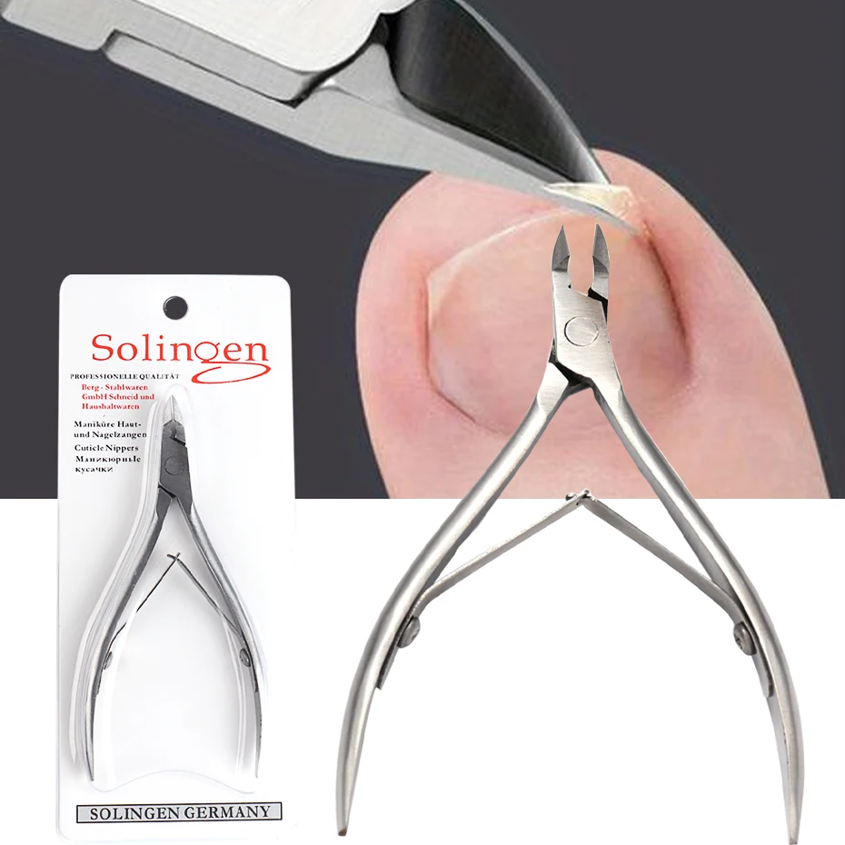 Stainless Steel Nail Scissors Exfoliating Pliers Oblique Pedicure Dead Skin Clippers Foot Trimming Manicure Accessories