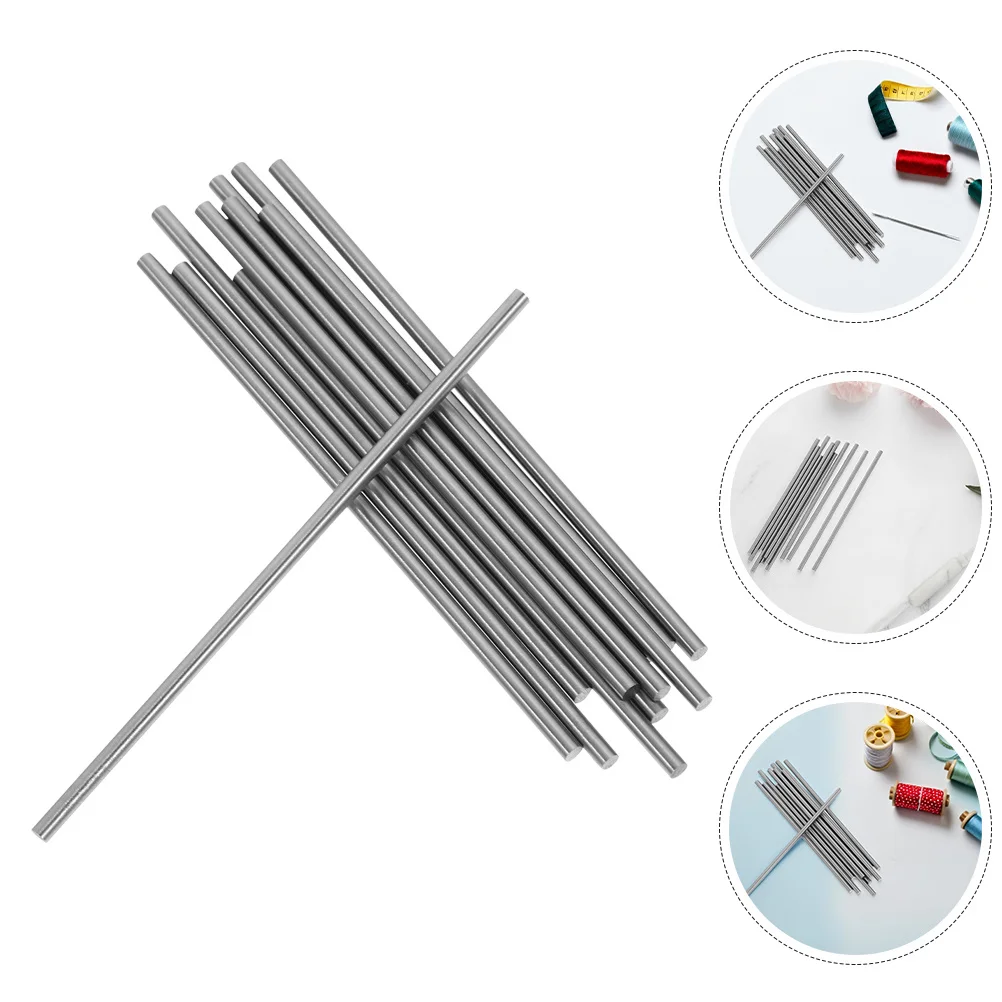 

20Pcs Steel Blocking Rod Pins Sturdy Metal Crochet Knitting Tools Blocking Board Essentials Workshop Metal Crochet Hooks