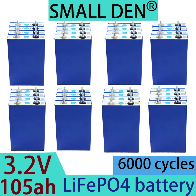 3.2V 105Ah battery large single lithium iron phosphate LiFePO4  motorcycle electric vehicle solar inverter marine power supply