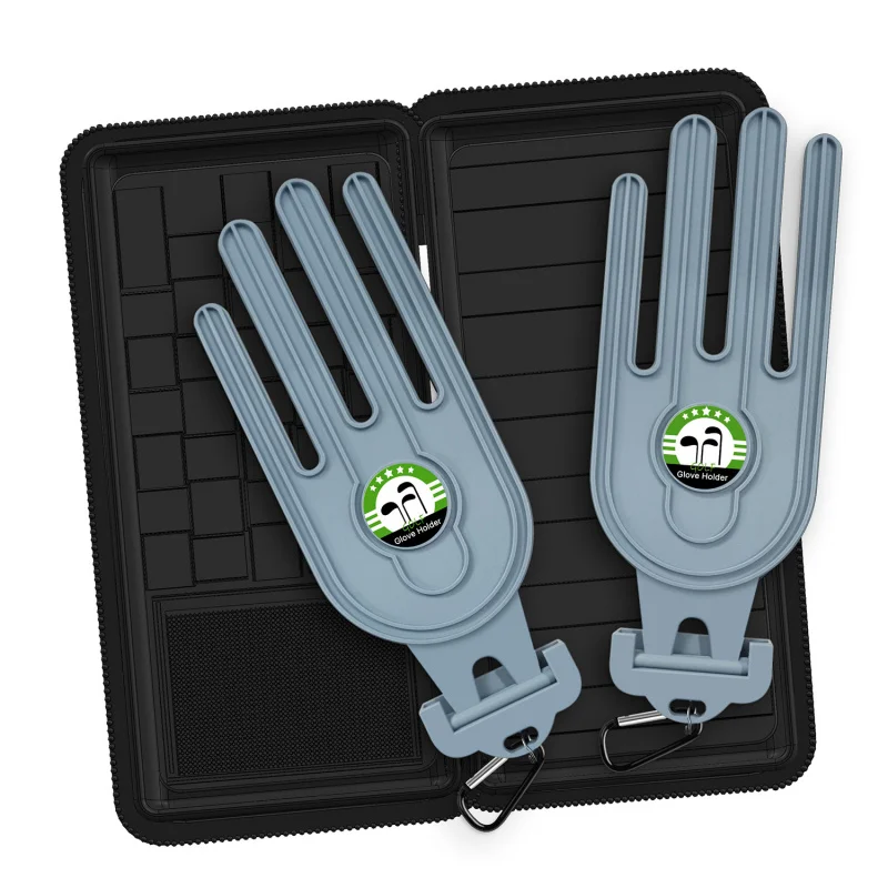 Cross-Border Golf Glove Box Golf Gloves Storage Bag with Two Glove Holders Golf Accessories