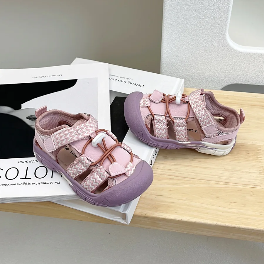 

Outdoor Mountain Style Children's Hiking Sandals, Summer Sports Style, Water Wading Toe Shoes, Anti Kick and Anti Slip