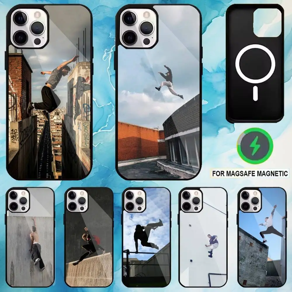 

Parkour Urban Flow Phone Case For iPhone17,16,15,14,13,12,11 Plus,Pro Max Magnetic For Magsafe Wireless Charging