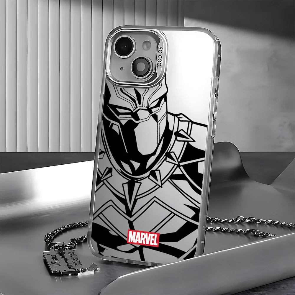 Marvel Batman Deadpool Phone Case For iPhone 15 14 13 12 11 Pro Max X XR XSMAX 8 7 Plus Candy Matte Shockproof Back Cover