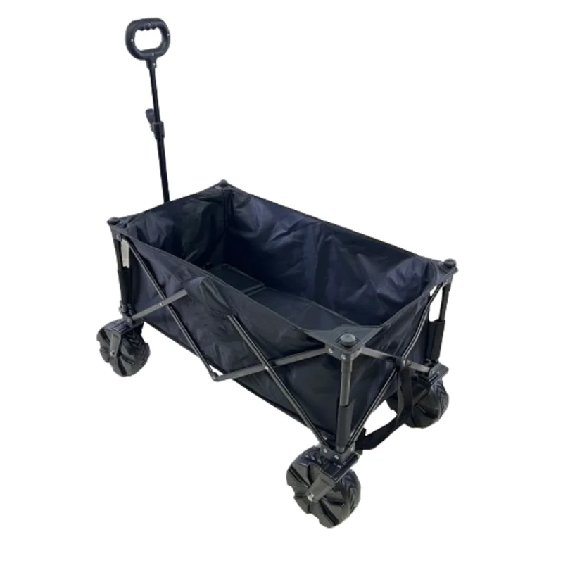 Outdoor Collapsible Steel Portable Trolley Easy Folding Garden Beach Wagon Truck