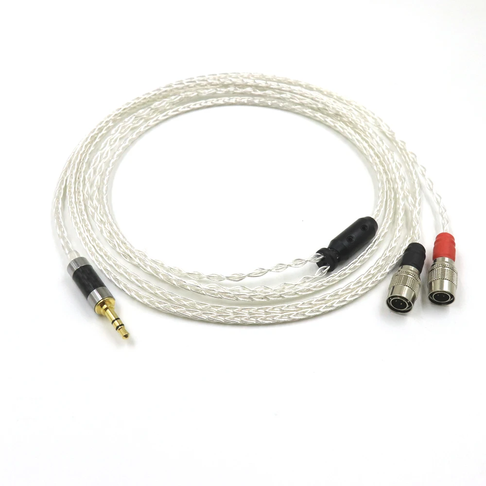 

Audio Cable Silver Plated 7N OCC Earbud Replace Upgrade Cables For MrSpeakers Mr Speakers Ether Alpha Dog Prime