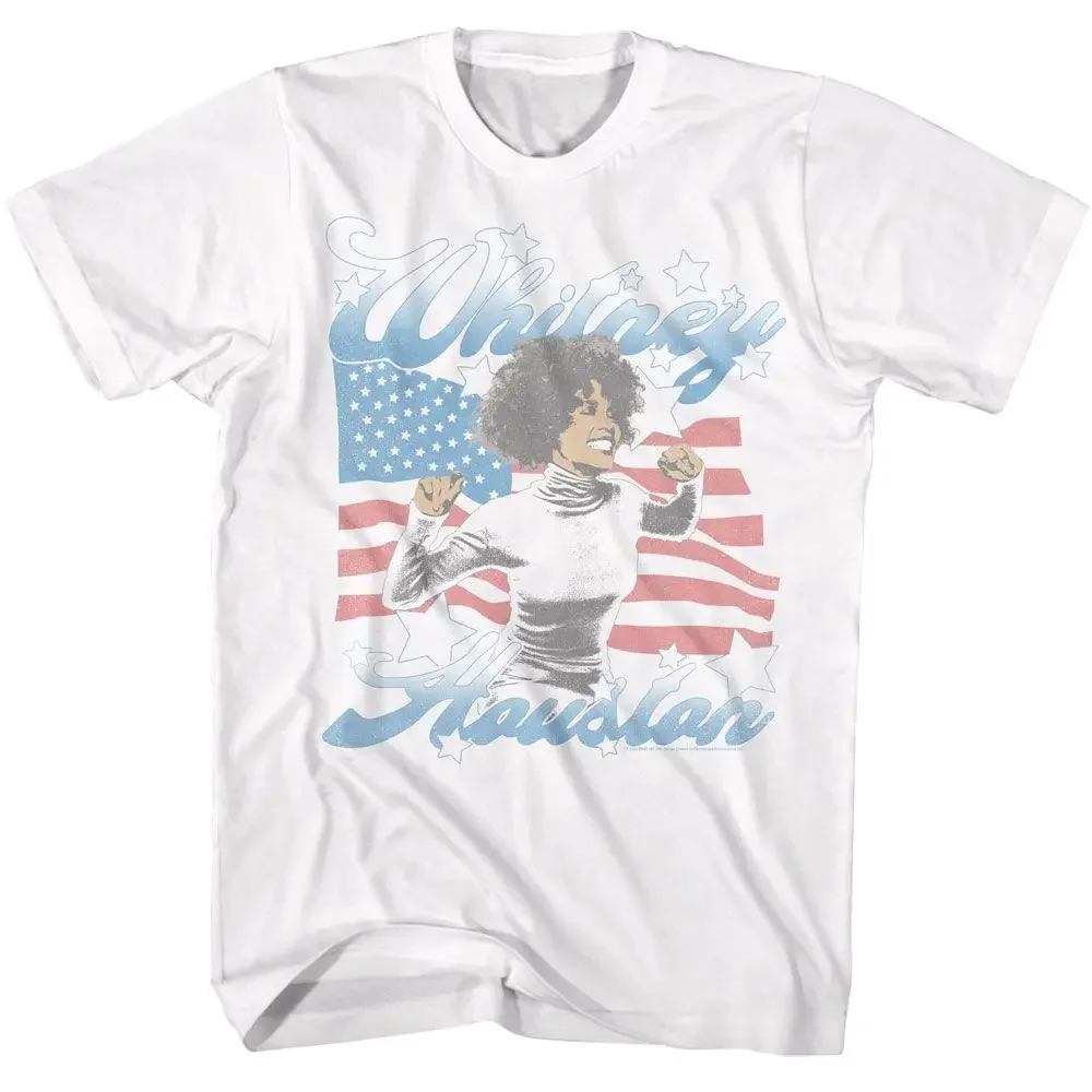 Whitney Houston USA Baby White Music T Shirt