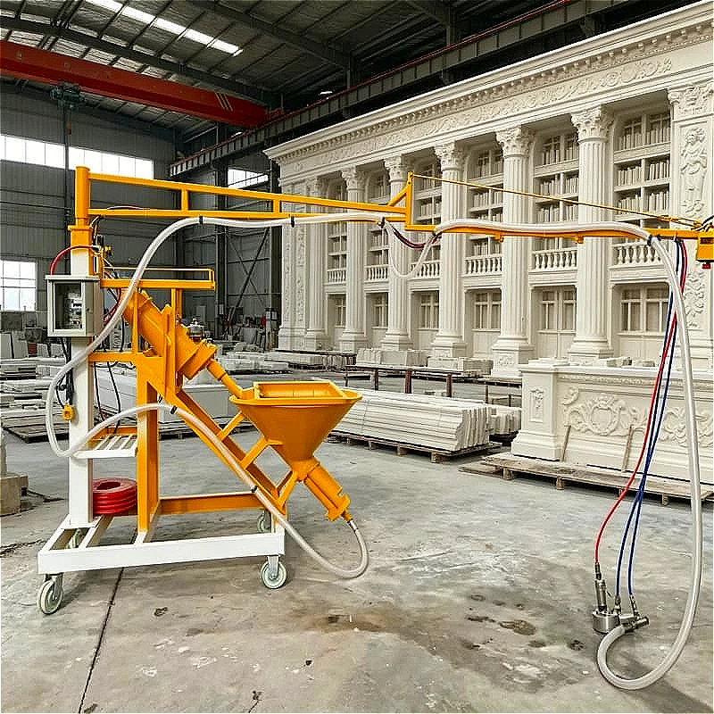 Portable Electric Mortar Sprayer for Putty Powder Latex Paint GRC Glass Fiber Coating Machine for Indoor Ceiling Plastering