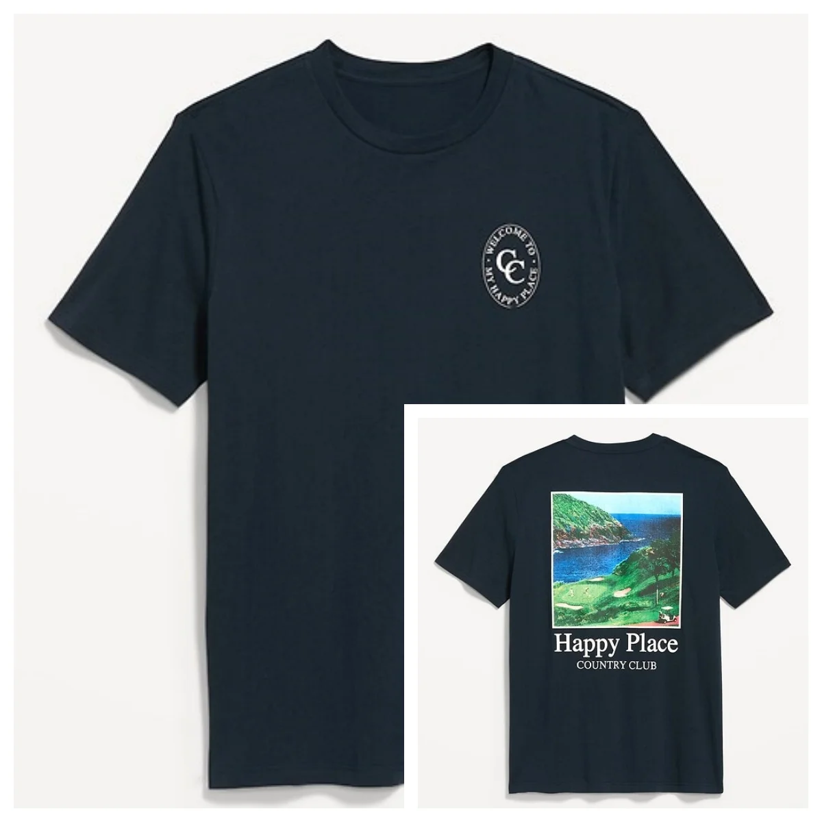 2026 New Simple Scenery Graphic T-Shirt High-end Luxury Unisex Style Both of Men and Women