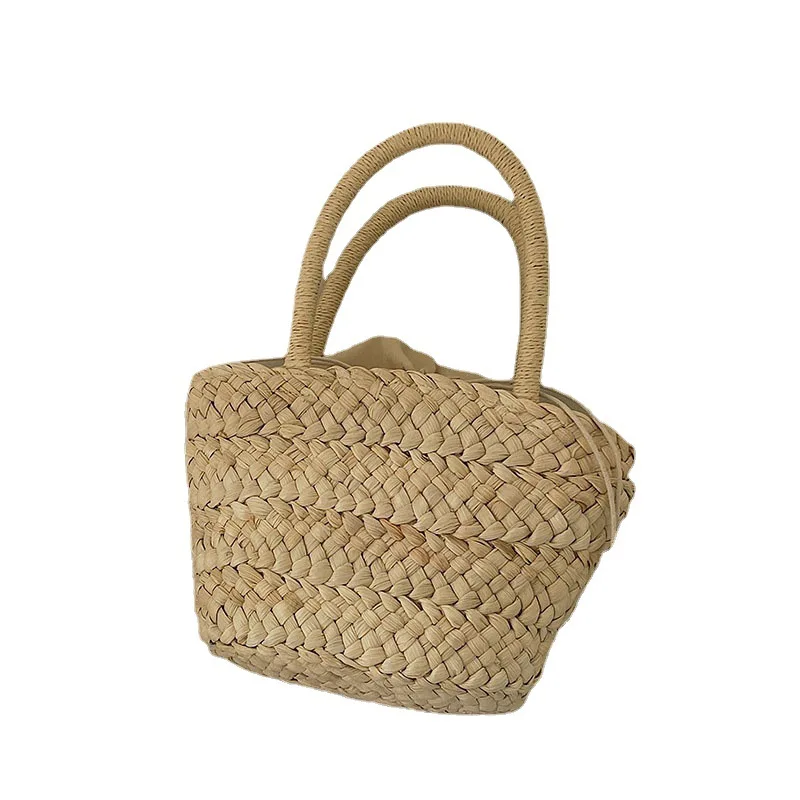 Straw Tote Bags for Women Rattan Woven Purses and Handbags Ladies Small Coin Wallet Beach Holiday Hand Bag