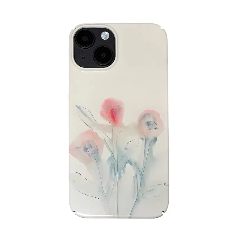 

Red Graffiti Flower Art Phone Case for IPHONE 17 Air 16E 15 PROMAX 14 Plus 13 12 MINI 11PRO 16Plus XR XS MAX Acrylic Phone Cover