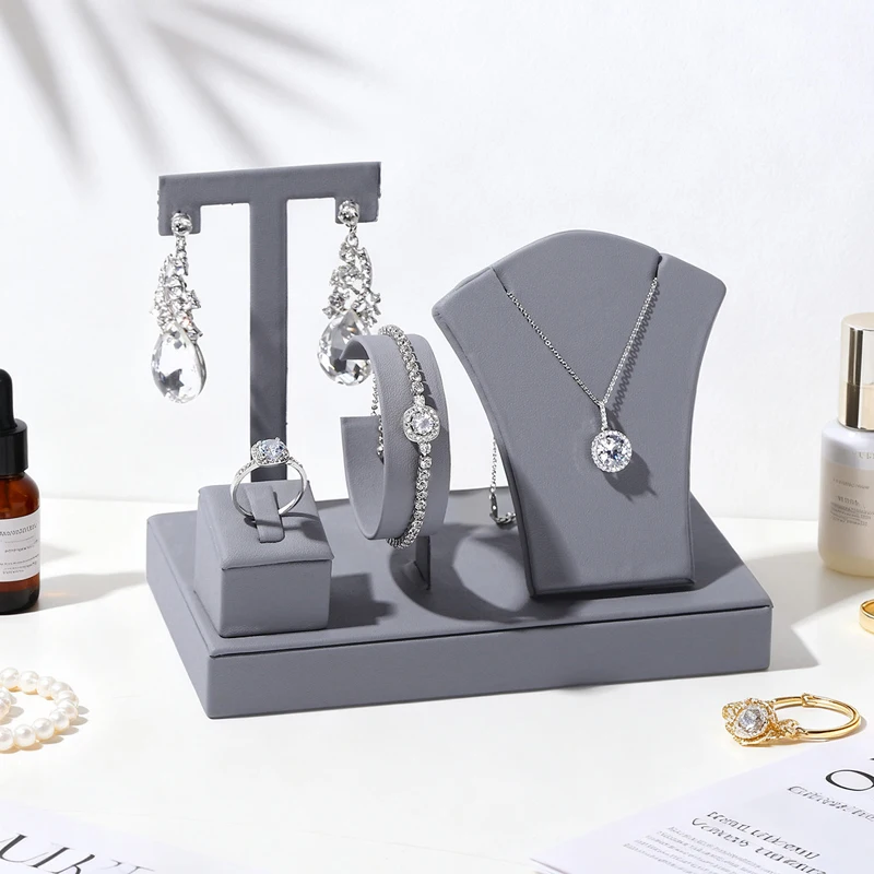 

Velvet Jewelry Rack All-In-One Multifunctional Soft Anti-Scratch Jewelry Store Ring Bracelet Necklace Earring Rack Space-Saving