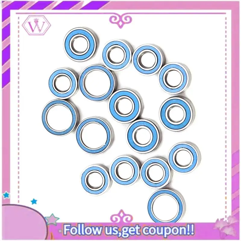 

Upgraded 320PCS Rubber Sealed Ball Bearing Kit For Tamiya TT02 TT-02 TT02D TT-02D 1/10 RC Car Upgrades Parts Accessories