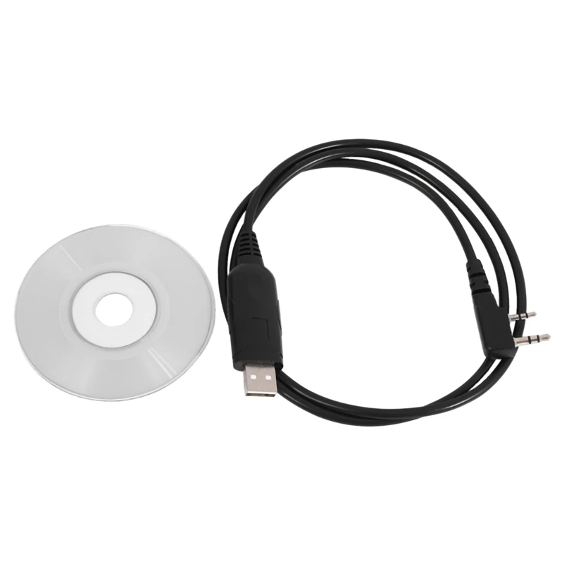 USB Programming Cable For Baofeng UV-5R 888S For Kenwood Radio Walkie Talkie Accessories With CD Drive