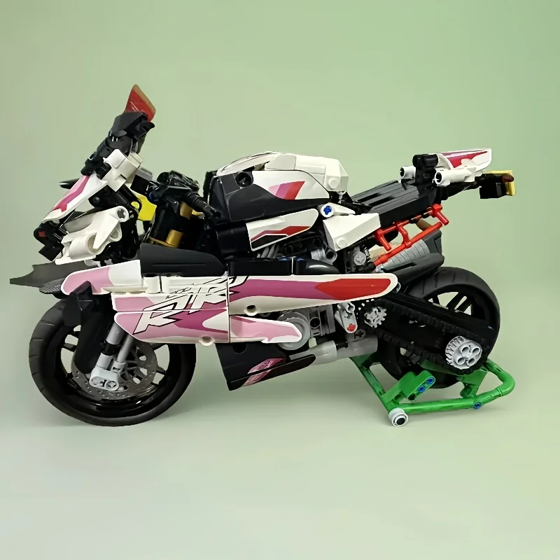 オートバイのビルディングブロック、abs素材、クリエイティブなデュアルプレイオプションが満載。-6歳以上のお子様にも適しており、休日もございます